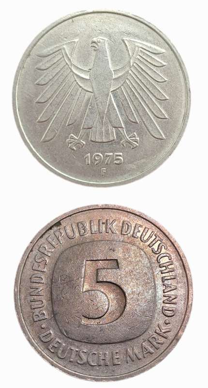 1975 (F) Federal Republic of Germany 5 Mark
