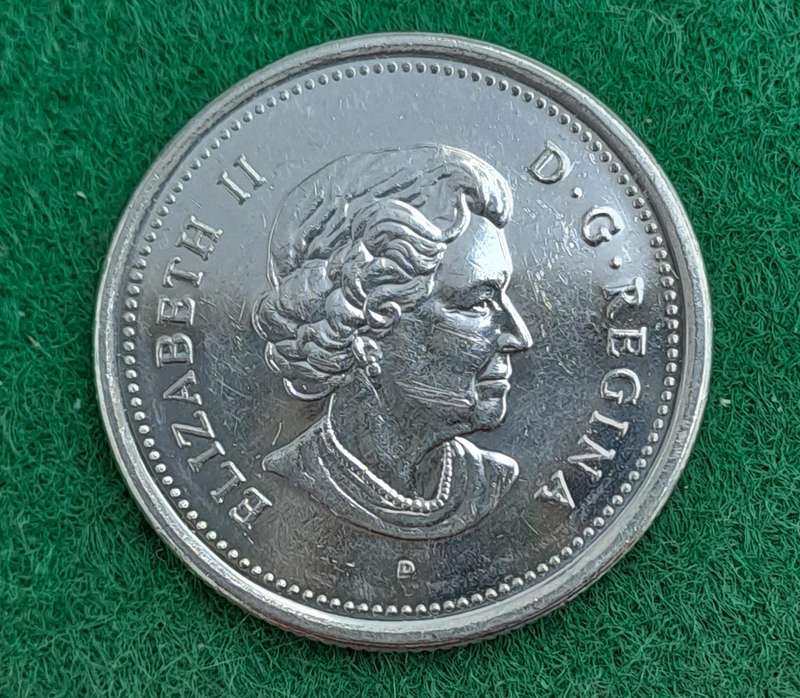 2003 Canada 25 Cents - Elizabeth II 3rd portrait, plated