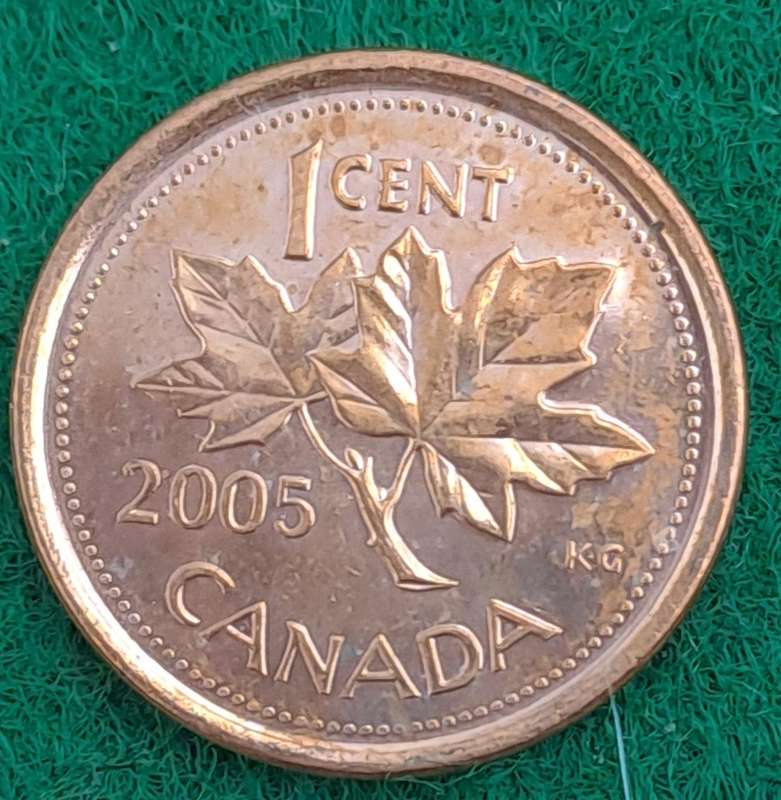2005 Canada 1 Cent - Elizabeth II 4th portrait, magnetic-UNCirculated