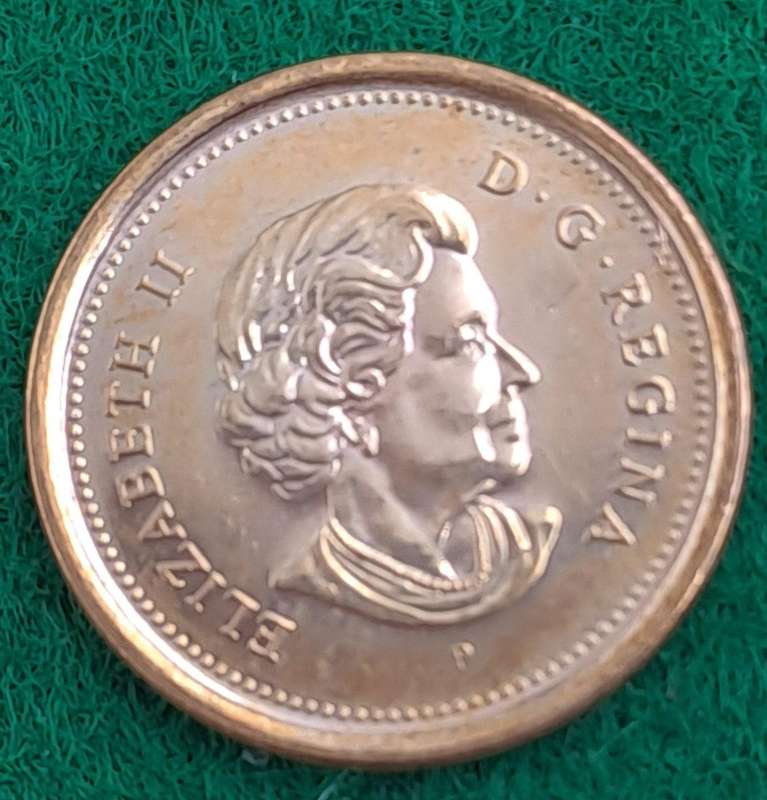 2005 Canada 1 Cent - Elizabeth II 4th portrait, magnetic-UNCirculated