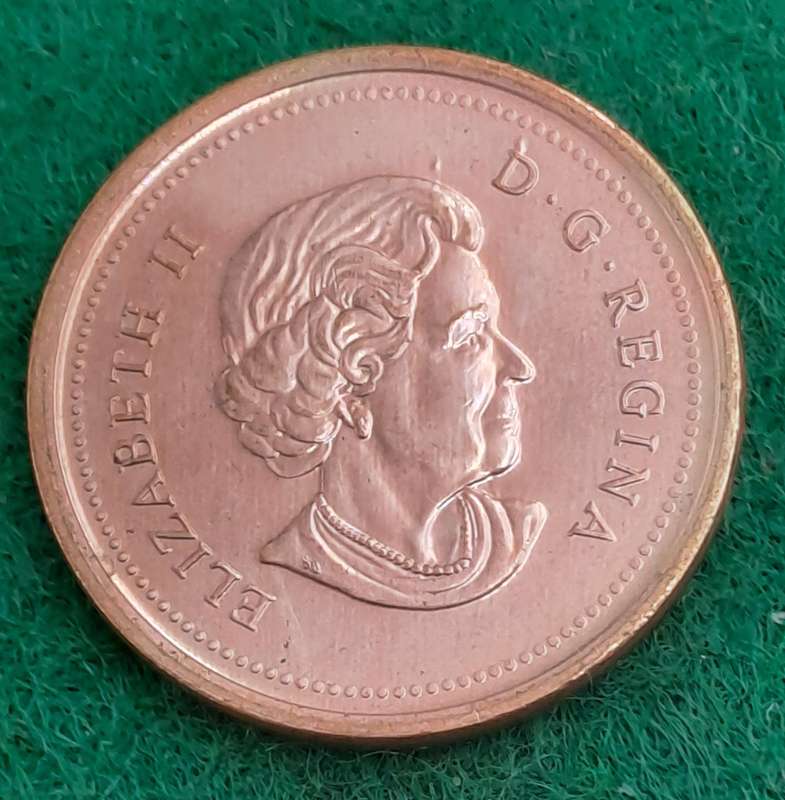 2004 Canada 1 Cent - Elizabeth II 4th portrait, magnetic-UNCirculated
