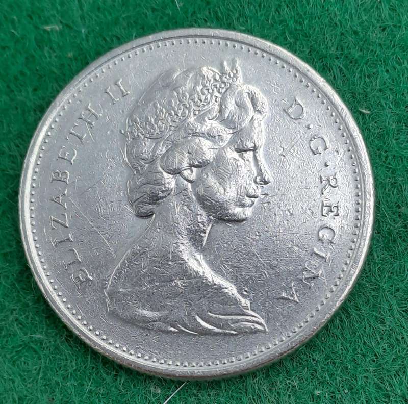 1978 Canada 25 Cents - Elizabeth II 2nd portrait, Nickel