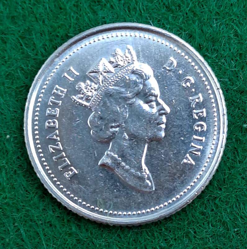 1990 Canada 10 Cents - Elizabeth II 3rd Portrait