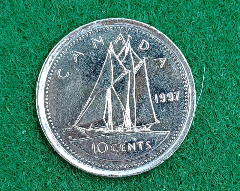 1997 Canada 10 Cents - Elizabeth II 3rd Portrait