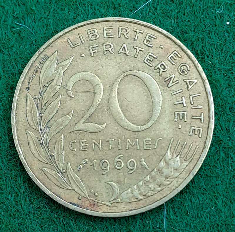 1969 France 20 Centimes