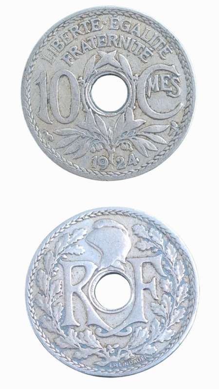 1924 France 10 Centimes