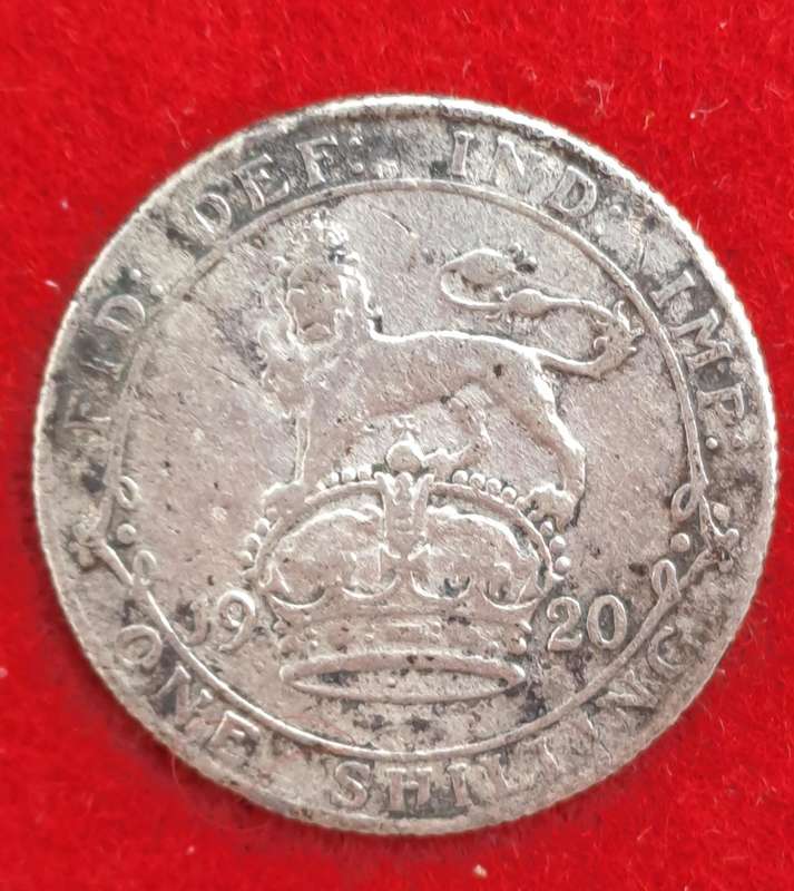 1920 United Kingdom Silver 6 Pence - George V 1st coinage