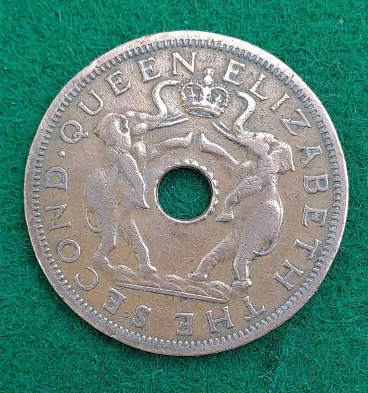 1962  Rhodesia and Nyasaland 1 Penny - Elizabeth II