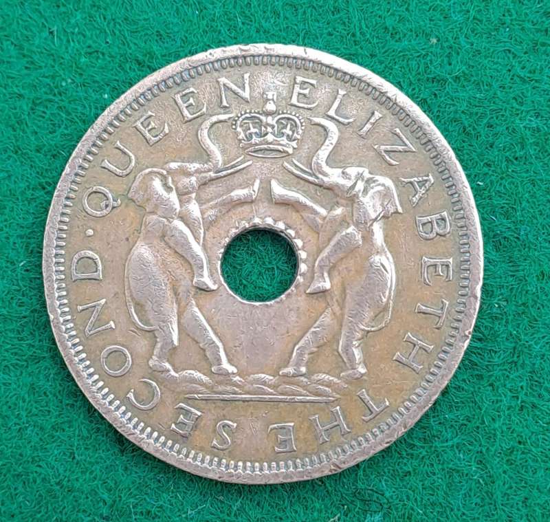 1962 Rhodesia and Nyasaland 1 Penny - Elizabeth II