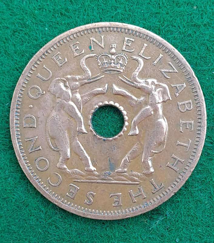 1963 Rhodesia and Nyasaland 1 Penny - Elizabeth II