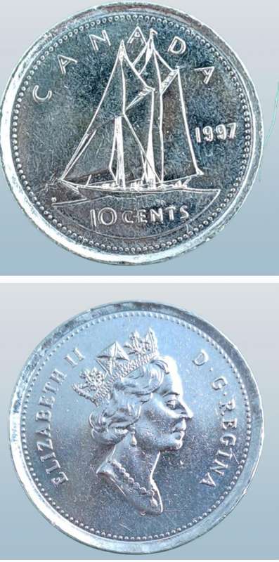 1997 Canada 10 Cents - Elizabeth II 3rd Portrait