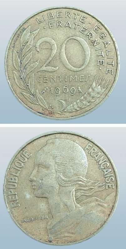 1969 France 20 Centimes