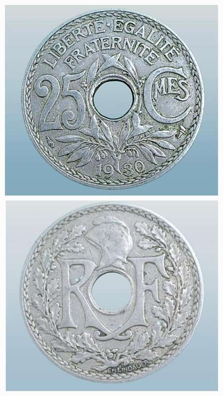 1930 France 25 Centimes