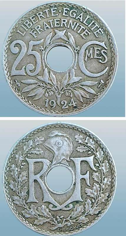 1924 France 25 Centimes