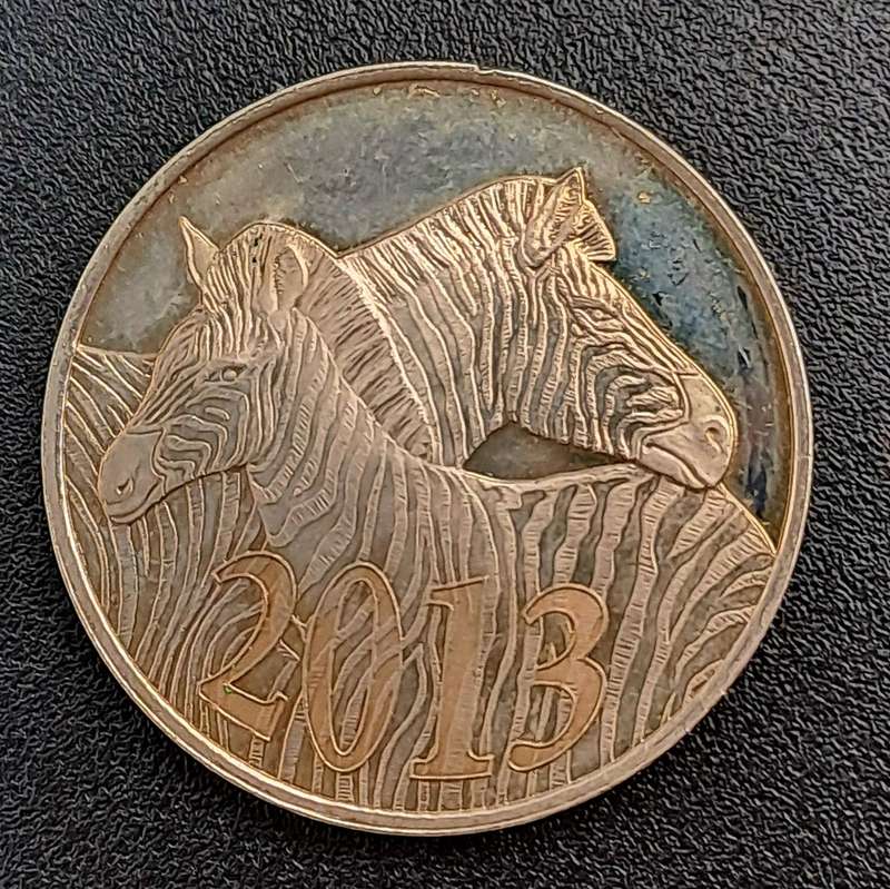 2013 South Africa COIN WORLD Token  -Zebras