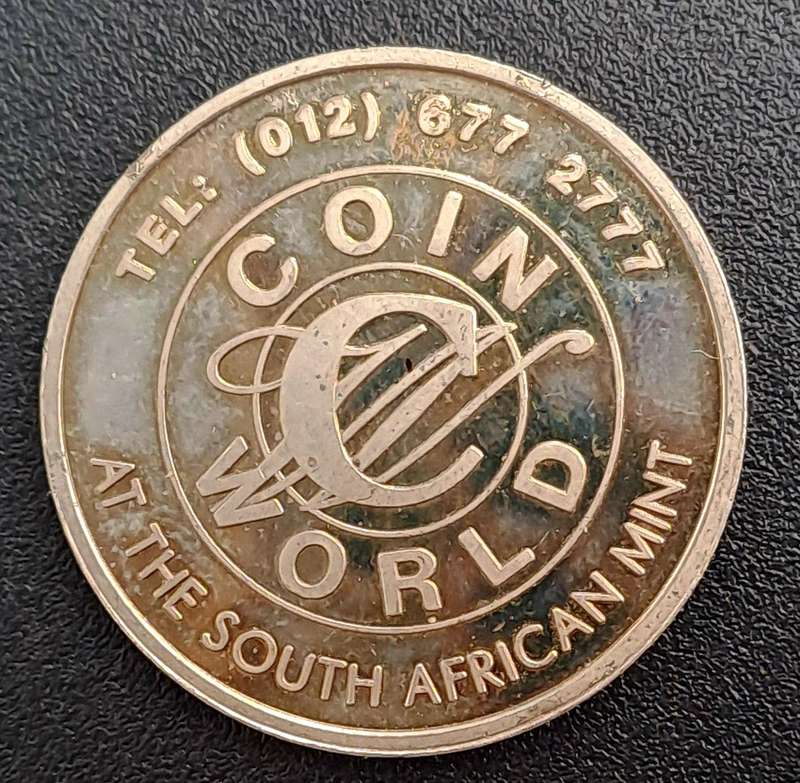 2013 South Africa COIN WORLD Token  -Zebras