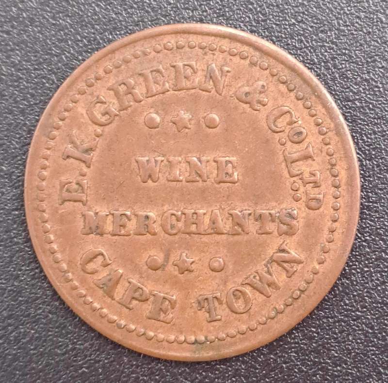 E.K Green & Co Ltd Token Wine Merchants Cape Town