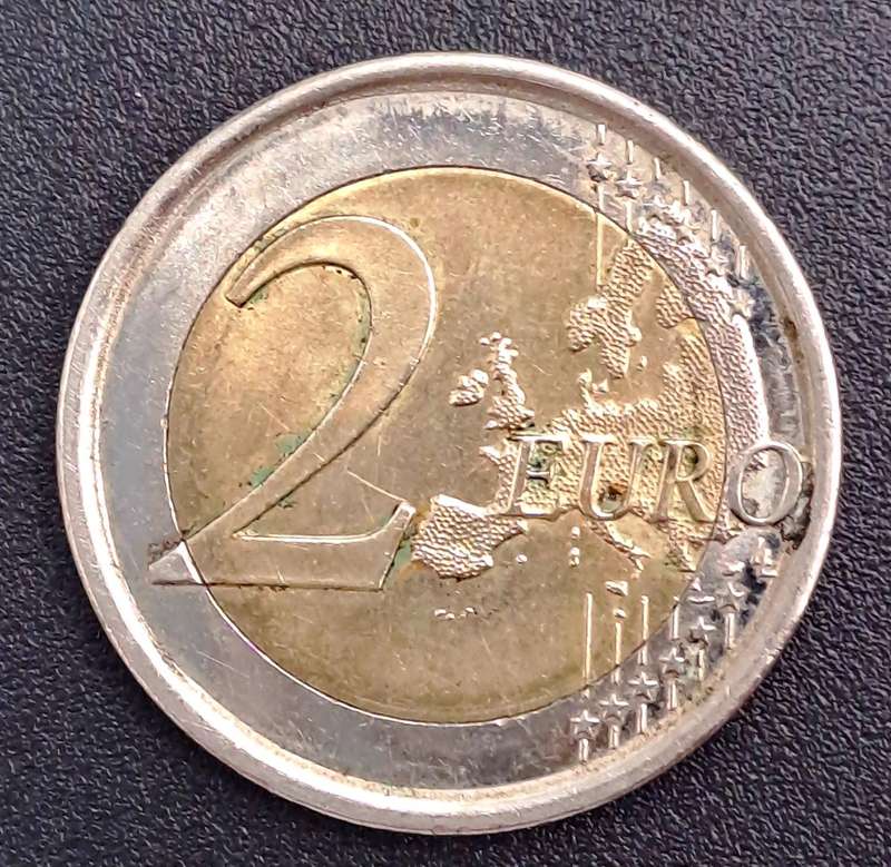 2009 Spain 2 Euros - Juan Carlos I 1st type, 2nd map