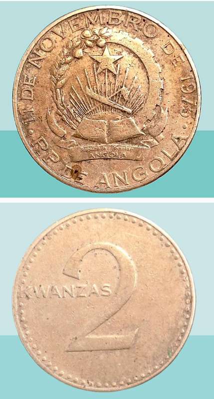 1975 Angola 2 Kwanzas -Coin