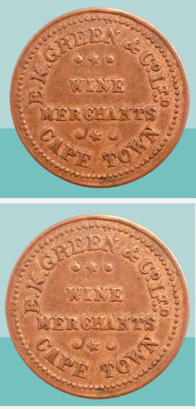 E.K Green & Co Ltd Token Wine Merchants Cape Town