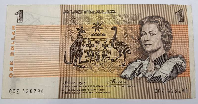 1976-1978 Australia  1 Dollar - Bank note