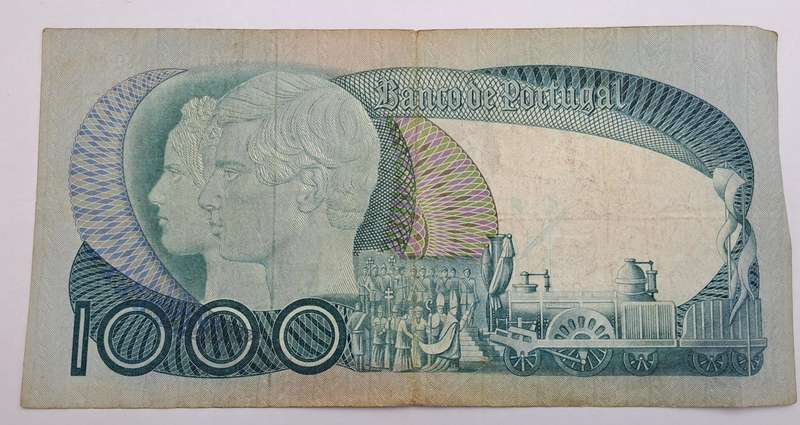 1981 Portugal 1000 Escudos Bank Note - 11th. print