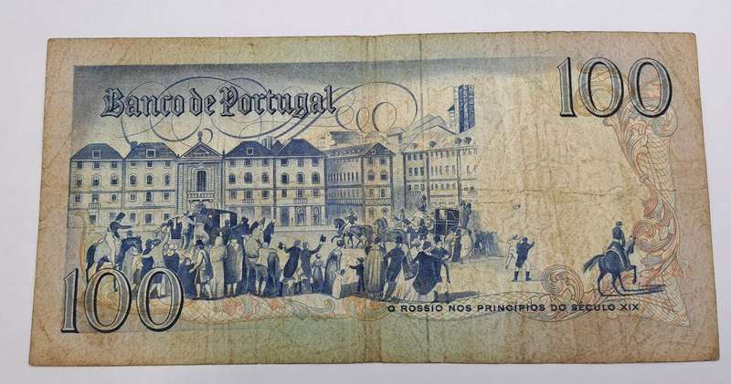 1985 Portugal 100 Escudos 8th. print-Bank note
