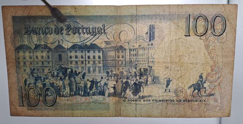 1985 Portugal 100 Escudos 8th. print-Bank note