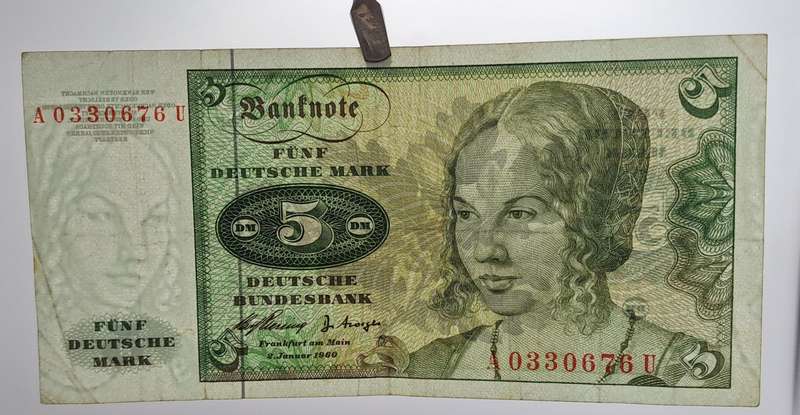1960 5 Deutsche Mark Federal Republic of Germany