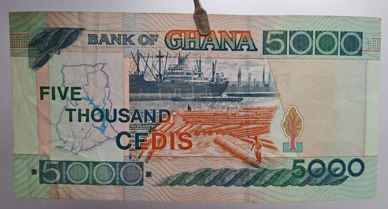 1997 Ghana 5000 Cedis Large-Banknote