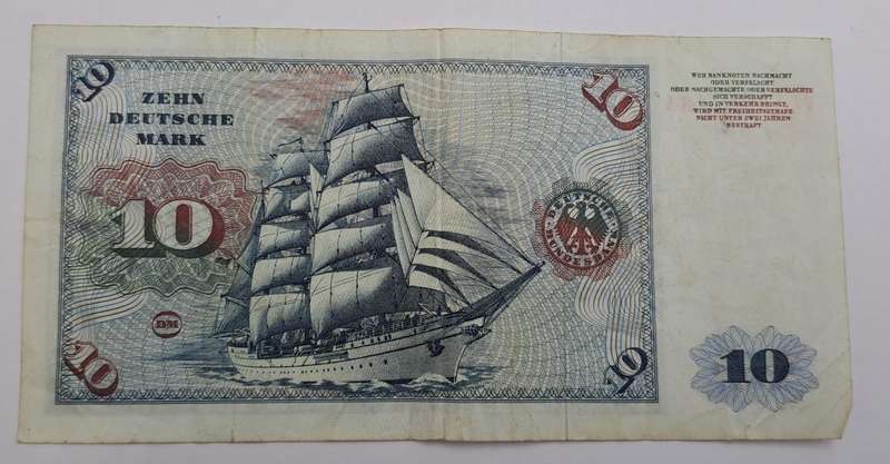 1970 Germany 10 Deutsche Mark-Federal Republic of Germany Banknote