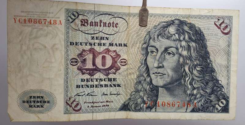 1970 Germany 10 Deutsche Mark-Federal Republic of Germany Banknote
