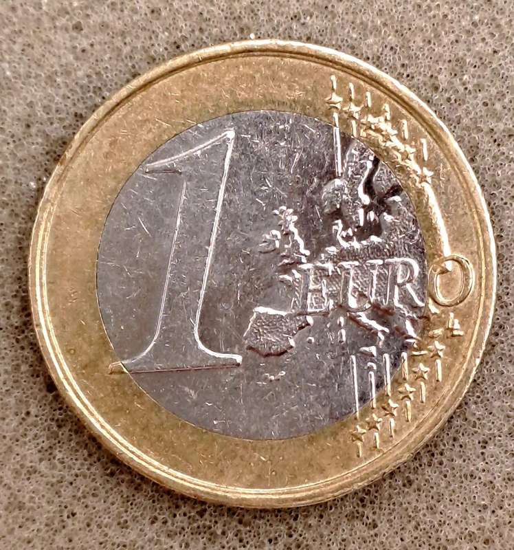 2008 Austria 1 Euro 2nd map Coin