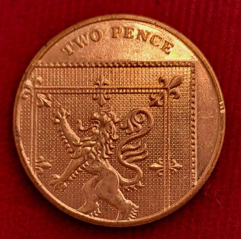 2011 United Kingdom 2 Pence - Elizabeth II 4th portrait, Royal Shield