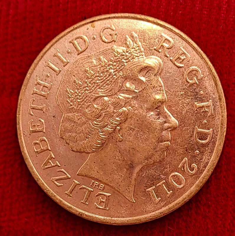 2011 United Kingdom 2 Pence - Elizabeth II 4th portrait, Royal Shield