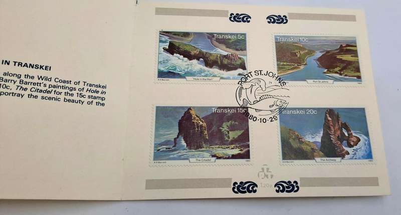 Transkei - 1980 - Port st. Johns -Tourist Attractions Tourism - First Day Collectors Small Card