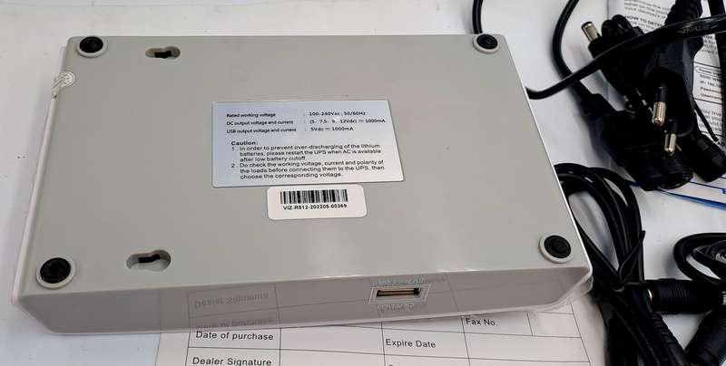 10 Hours backup power- VIZIA WiFi UPS 57 000mWh for Router 5-24V DC Backup Battery Power