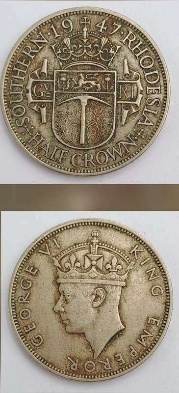1947 Southern Rhodesia ½ Crown - George VI