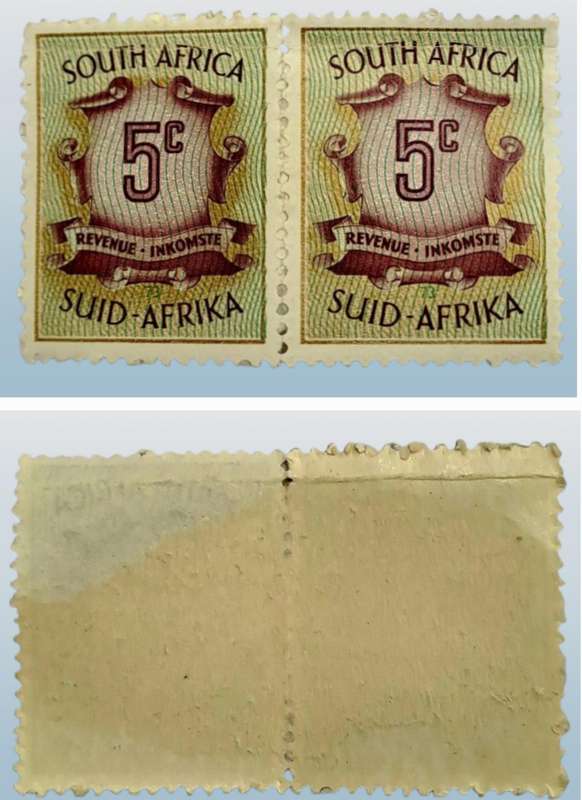 1961 South Africa republic 5c Pair