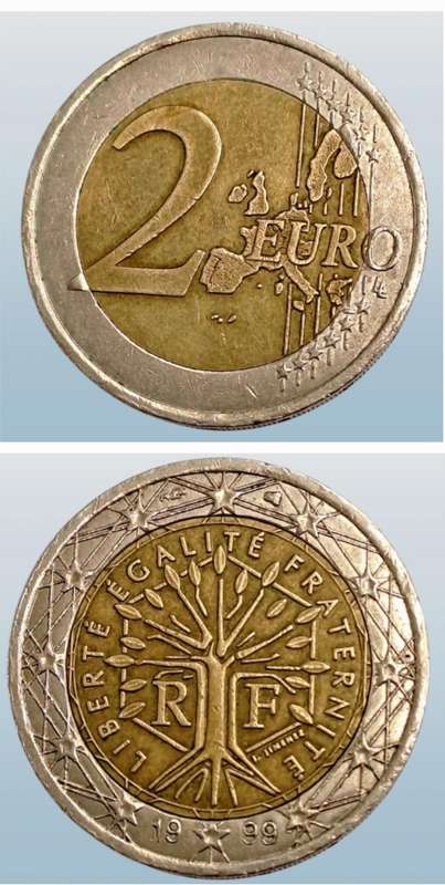 1999 France 2 Euro 2nd map