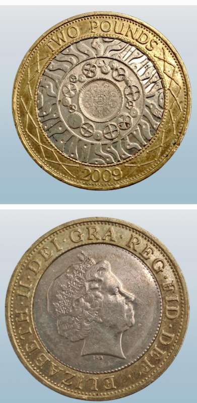 2009 United Kingdom -2 Pounds - Elizabeth II 4th portrait, Technology