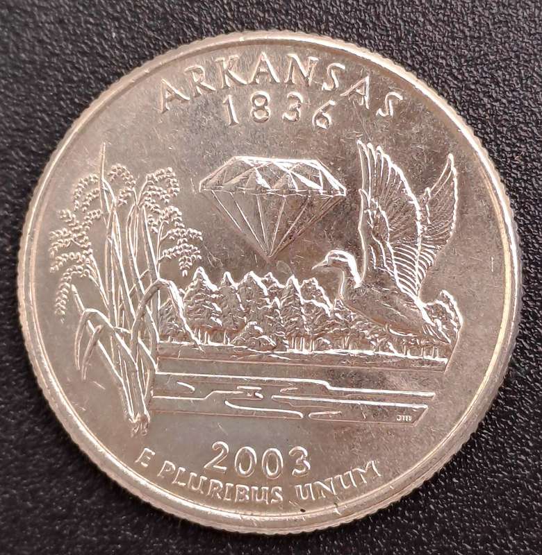 2003 United States of America  ¼ Dollar "Washington Quarter" Arkansas