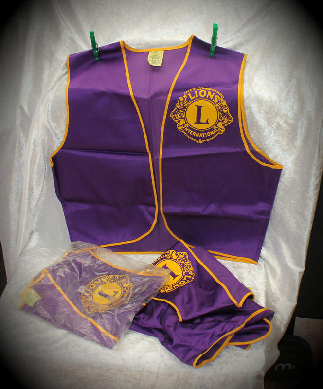 3 X Medium LIONS International Vests as New(Made in the USA)