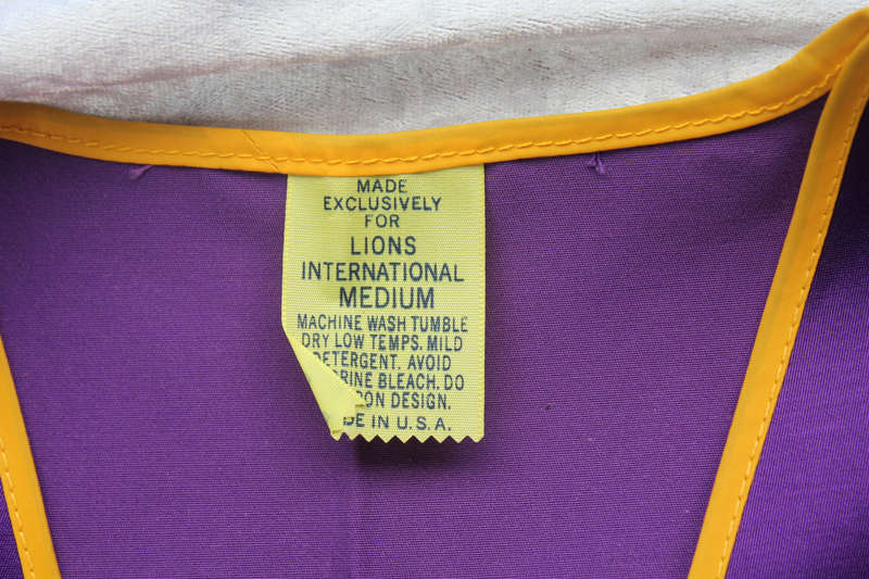 3 X Medium LIONS International Vests as New(Made in the USA)