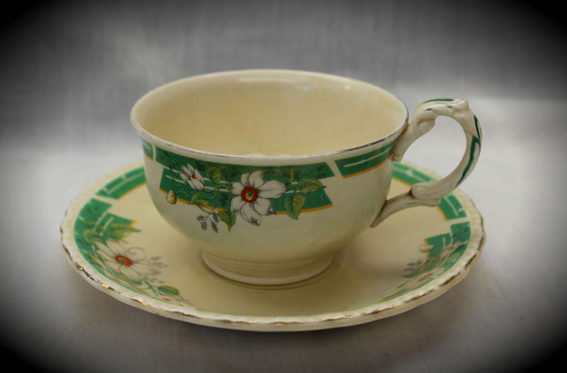 Vintage Grindley Duo - cup 52x92mm saucer 142mm (See Condition)
