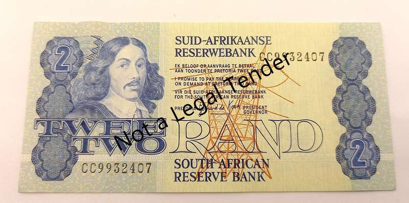 1984 -2 Rand -Signature GPC de Kock -Excellent Condition
