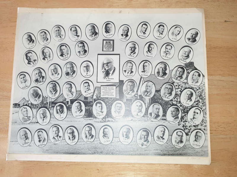 1964-Poster Master Builders & Allied Trades association Witwatersrand -Executive Committee-504x402mm