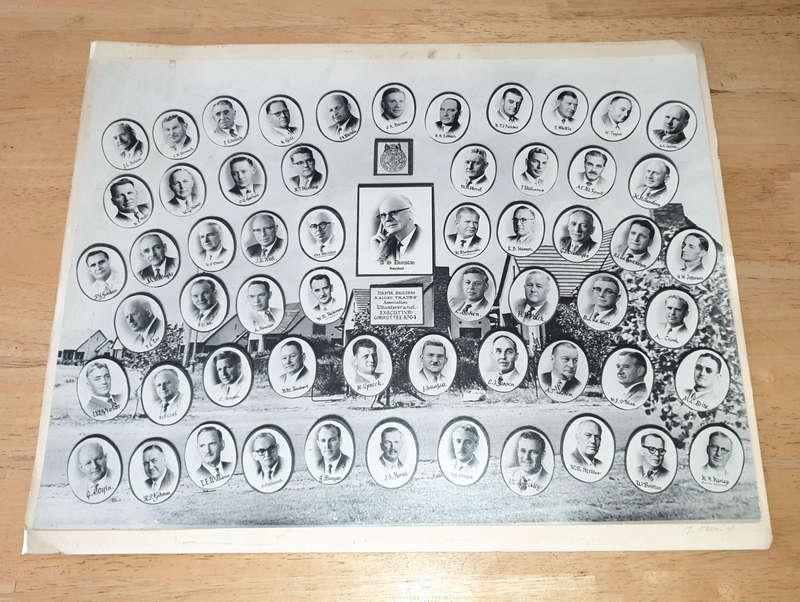 1964-Poster Master Builders & Allied Trades association Witwatersrand -Executive Committee-504x402mm