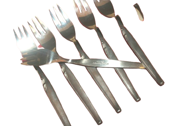 6 pc Boxed set SAVOY cake forks -box 185x183x32mm