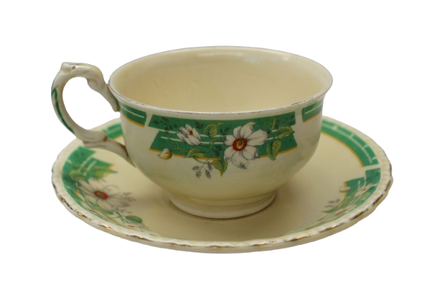 Vintage Grindley Duo - cup 52x92mm saucer 142mm (See Condition)